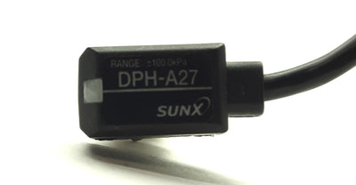 Used Sunx DPH-A27 Digital Pressure Sensor -100-100kPa 1-5VDC Out 1/8"RPT/M5 12-24VDC