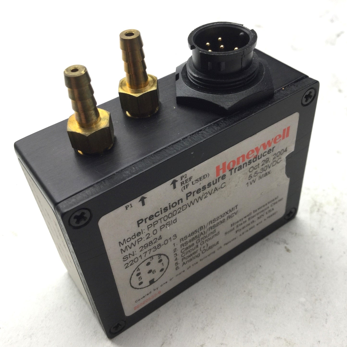 New Other Honeywell PPT0002DWW2VA-C Precision Differential Pressure Transducer, With Cable