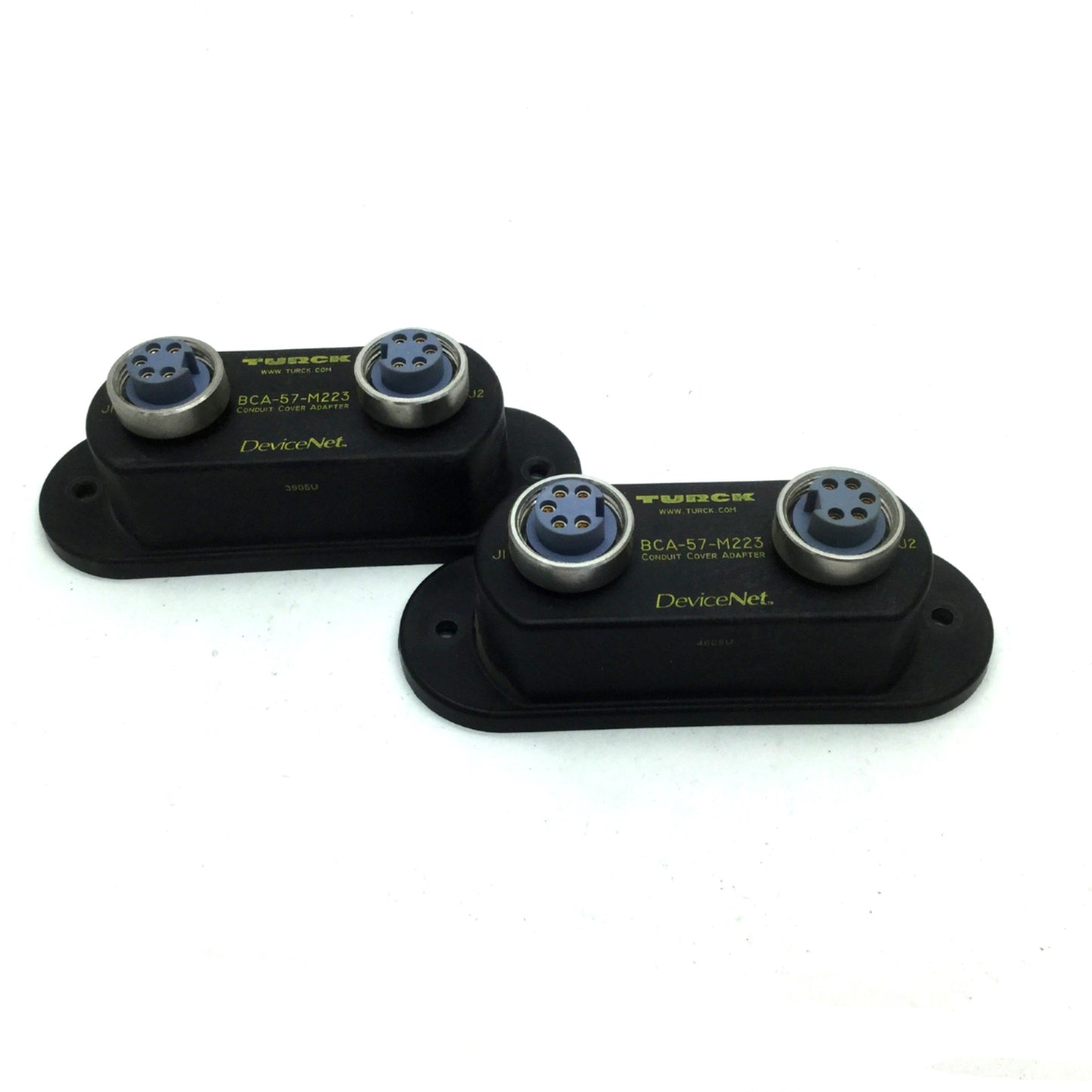 Used Lot of 2 Turck BCA-57-M223 DeviceNet Interlink Conduit Cover Adapter