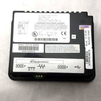 Used Ge Fanuc ES0622 Quickpanel View Human Machine Interface, IC754VSL06CTD-EC