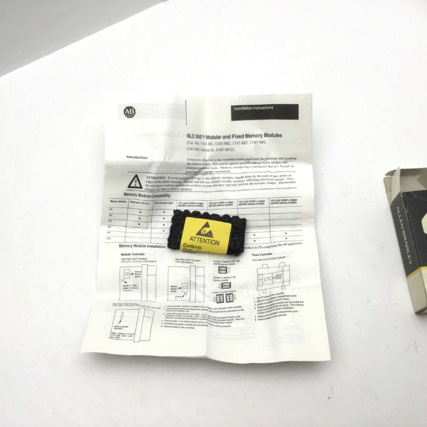New Allen Bradley 1747-M1 Series A EEPORM Memory Module For SLC 500 PLC