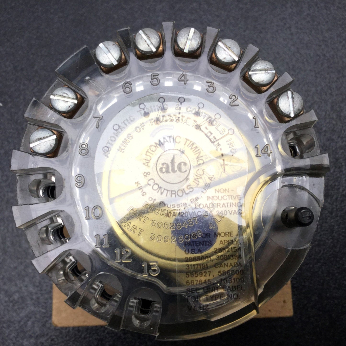 New ATC 309D 029 A 04 PX Motor-Driven Analog Reset Timer 0-6Min, 120VAC, Push Button
