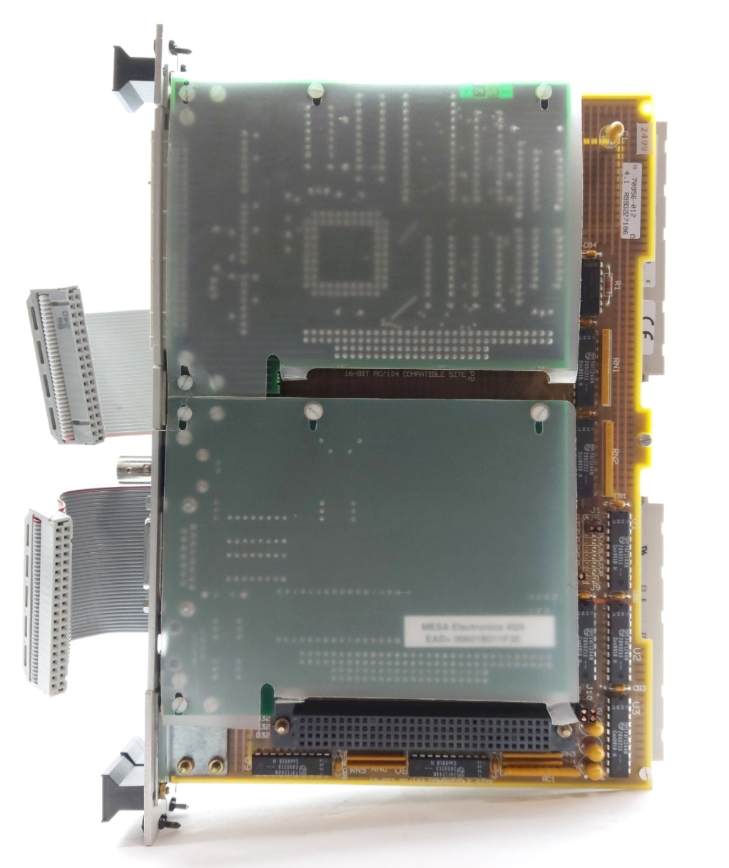 Used Xycom XVME-675 PC Processor Module w/SCSI & Network Card, Intel 486 100Mhz, VGA
