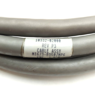 Used Adept 10332-02010 Robot Encoder Cable, 50-Pin D-Sub to 44-Pin D-Sub, 90" Long