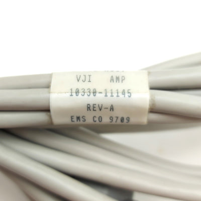 Used Adept 10330-11145 Rev. A Robot VJI Amp Cable Assembly, DB50 to 4x DB15, 7' Long