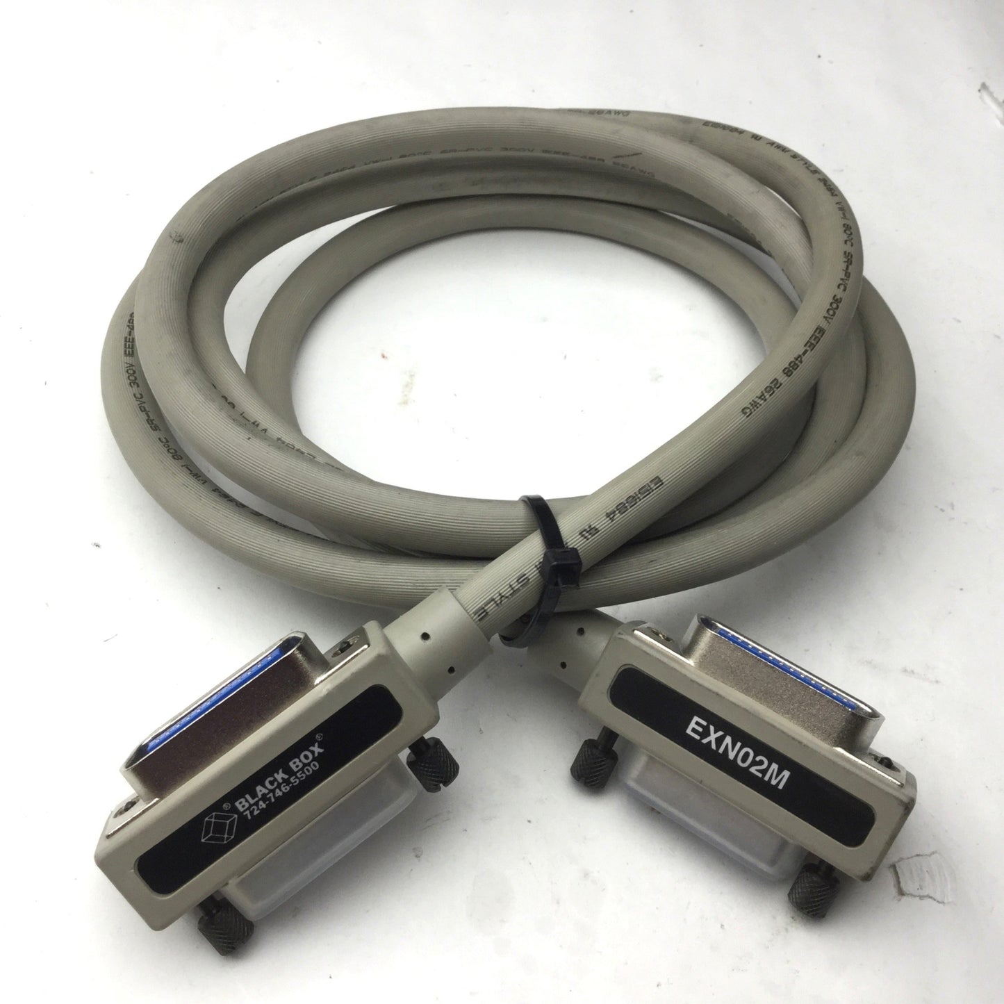Used Black Box EXN02M Computer Cable, 6.6 Feet, 26 AWG, IEEE-488