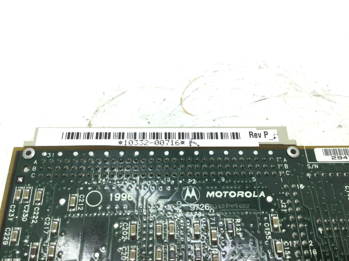 Used Motorola Adept 10332-00716 Process Board Rev P