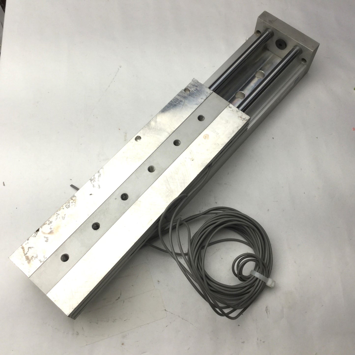 Used Bimba Guided Stage Pneumatic Cylinder, 115mm Stroke, 270mm x 80mm, 10 Bar Max