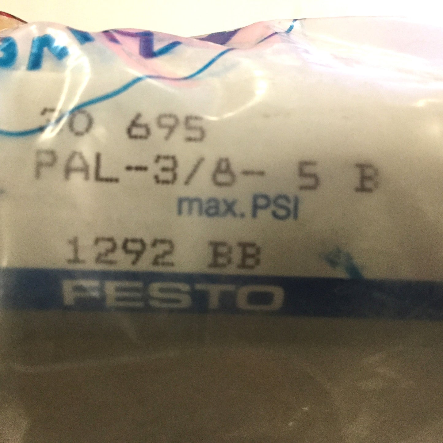New Festo PAL-3/8-5 B Common Supply Manifold, 5-Valve Positions, G3/4 Size