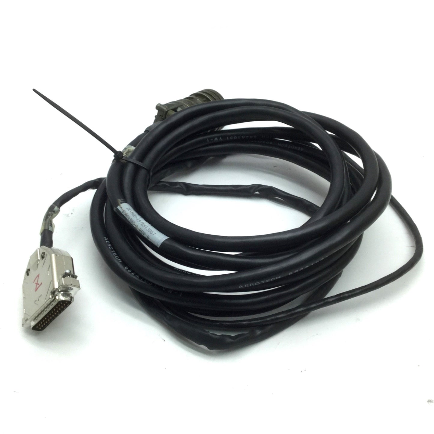 Used Aerotech 630C1380-2 Permanent Magnet Servo Motor Cable 15' REV B