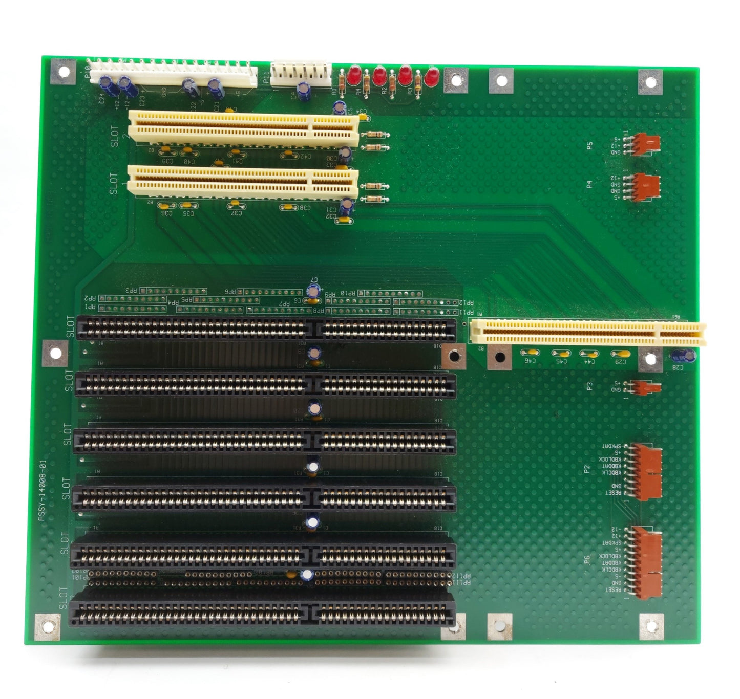 Used ICS 14008-01 Industrial Single Computer Backplane AT, 5x ISA, 2x PCI, PICMG 1.0