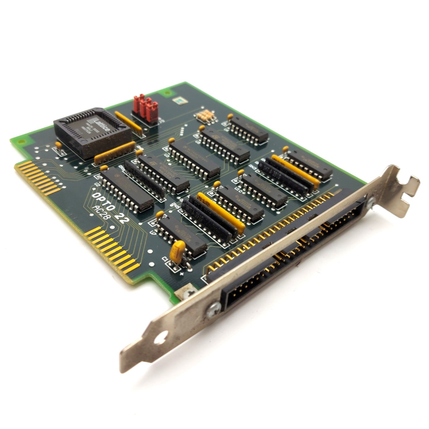 Used Opto 22 AC28 ISA Bus to Pamux Bus Adapter, 8-Bit ISA Slot, 50-Pin Connector