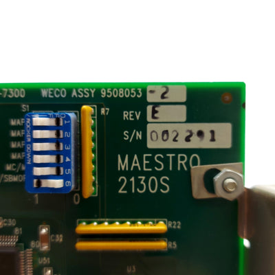 Used WECO 9508053-2 Rev. E Maestro 2130S DSP Control Board, ISA Slot, Cimroc 5000