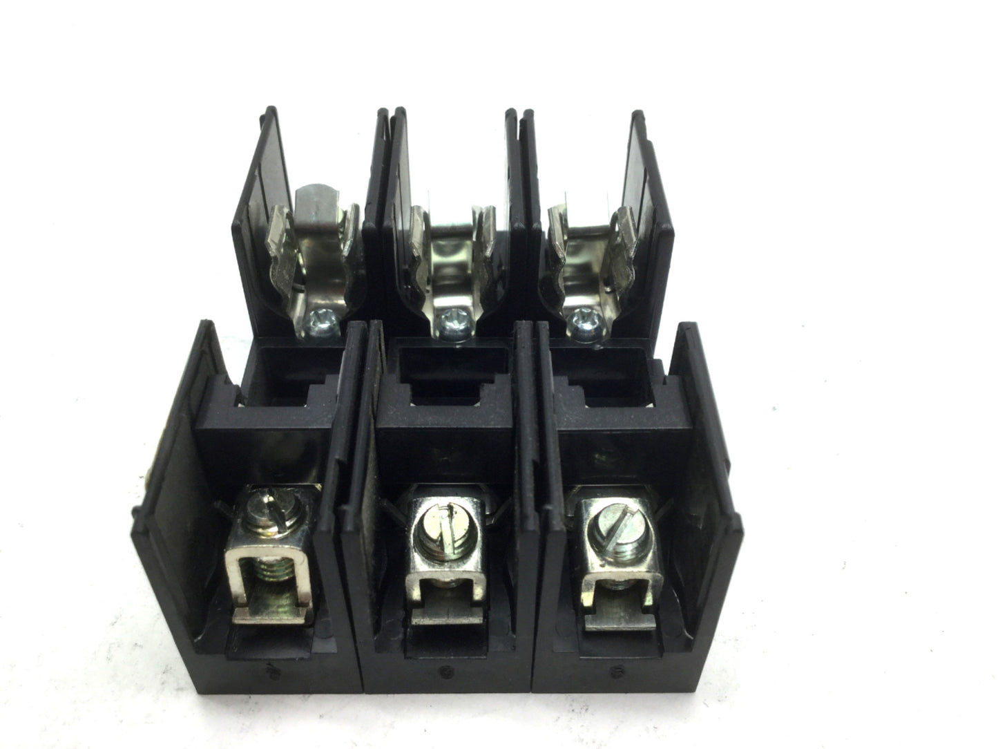 Used Lot of 2 Littelfuse L60030C3C Fuse Holder Block 3-Pole 600V 30A