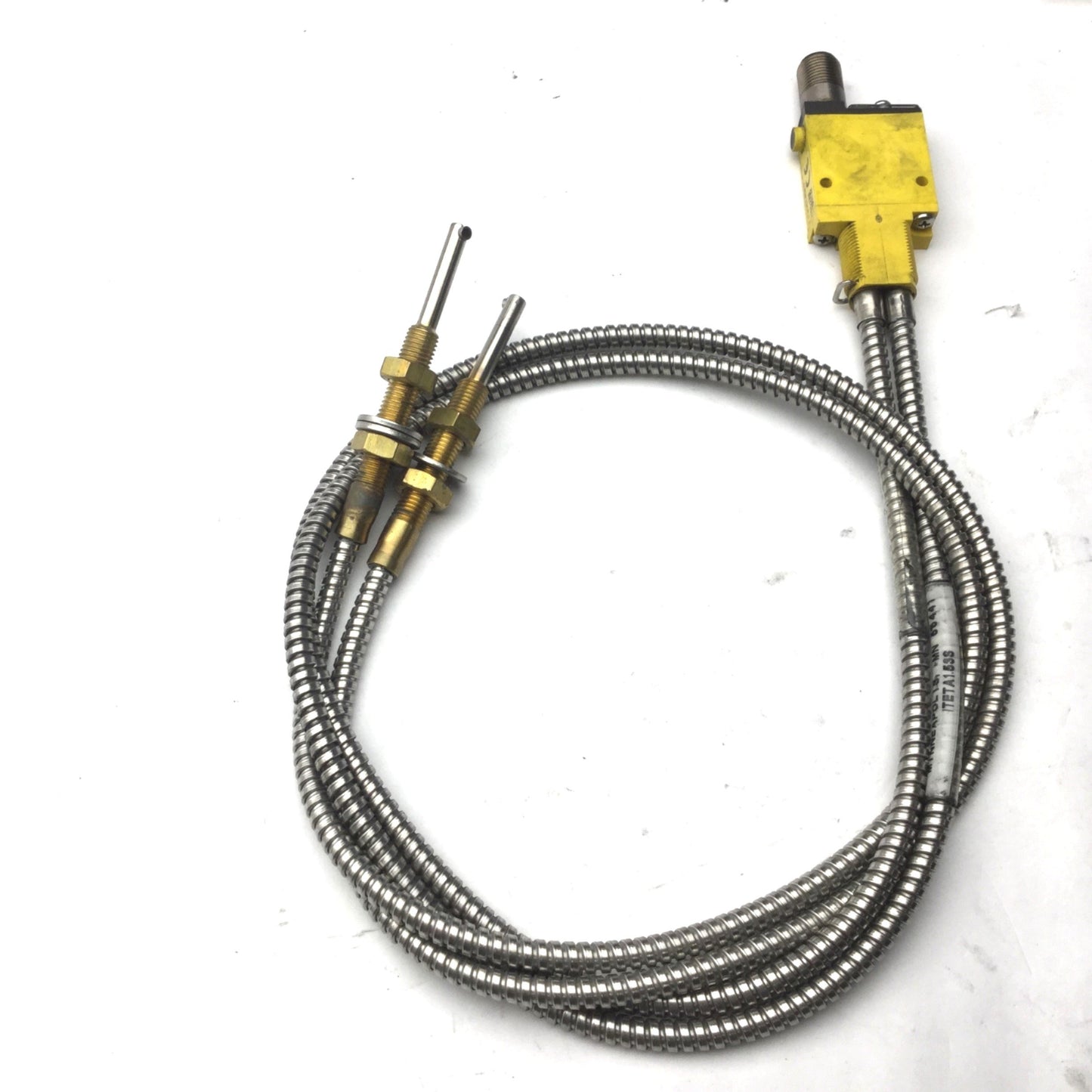 Used Banner SME312FVQD Mini-Beam Fiber Optic Amplifier, & 2x ITETA1.53S Fiber Optic