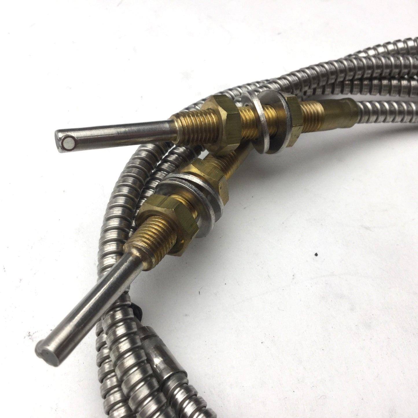 Used Lot of 2 Banner Engineering ITETA1.53S Fiber Optic Cable, Threaded, 36" Long