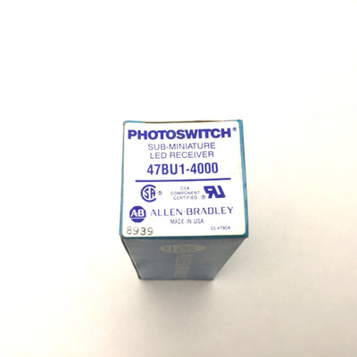 New Allen Bradley 47BU1-4000 PHOTOSWITCH Subminiature LED Receiver 10Ft Leads