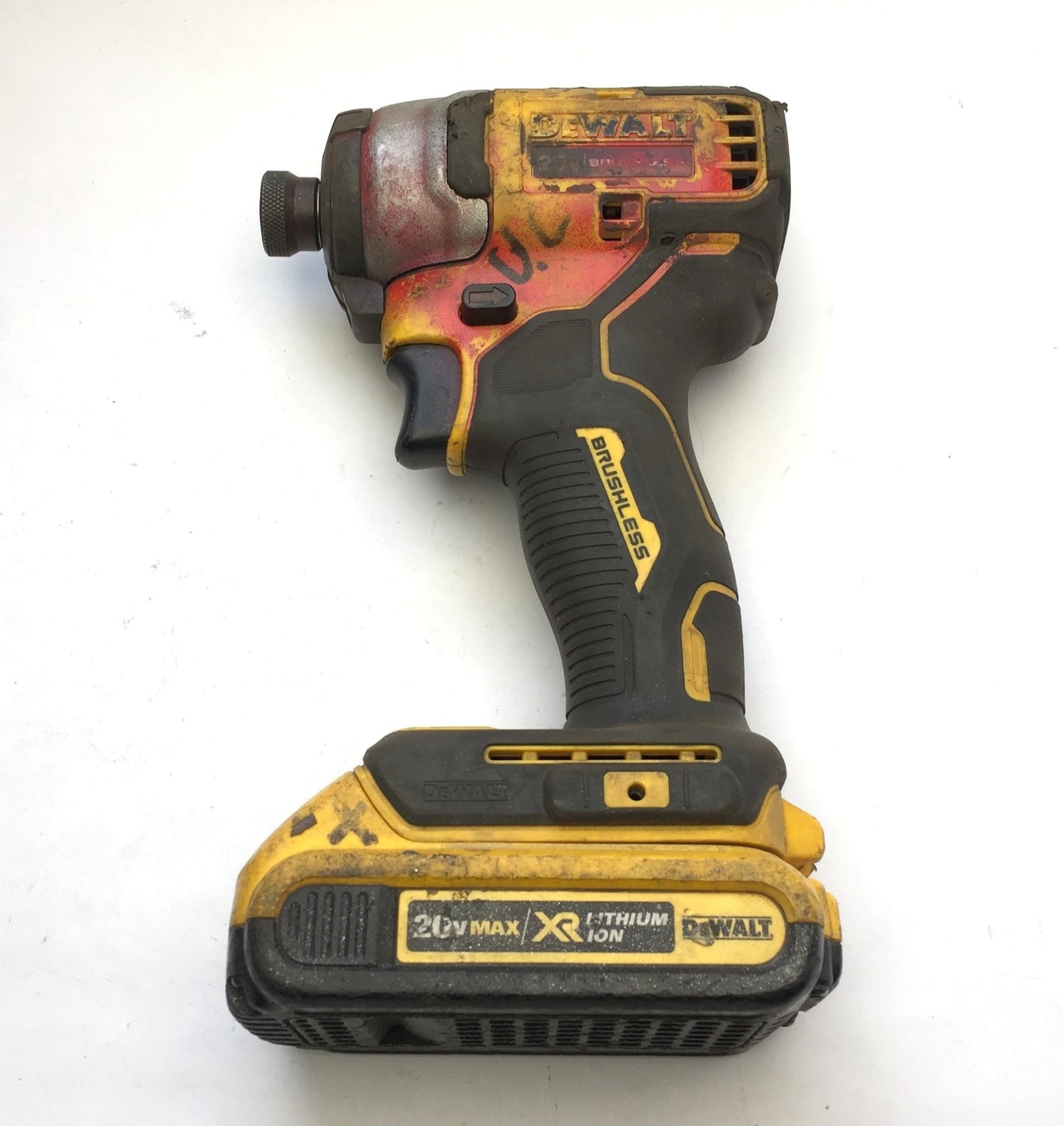 Used DeWalt DCF809 1/4" Cordless Impact Driver Brushless 20VDC DCB112 Charger Battery