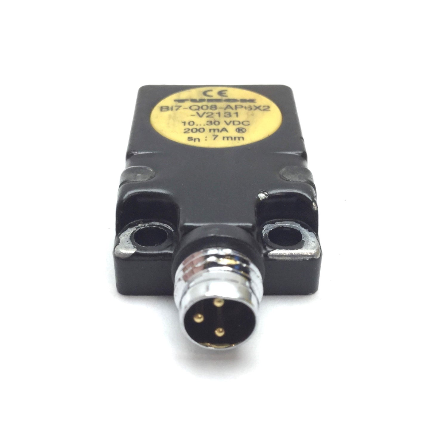 Used Turck Bi7-Q08-AP6X2-V2131 Inductive Proximity Sensor, 7mm, 10-30VDC, PNP, M8