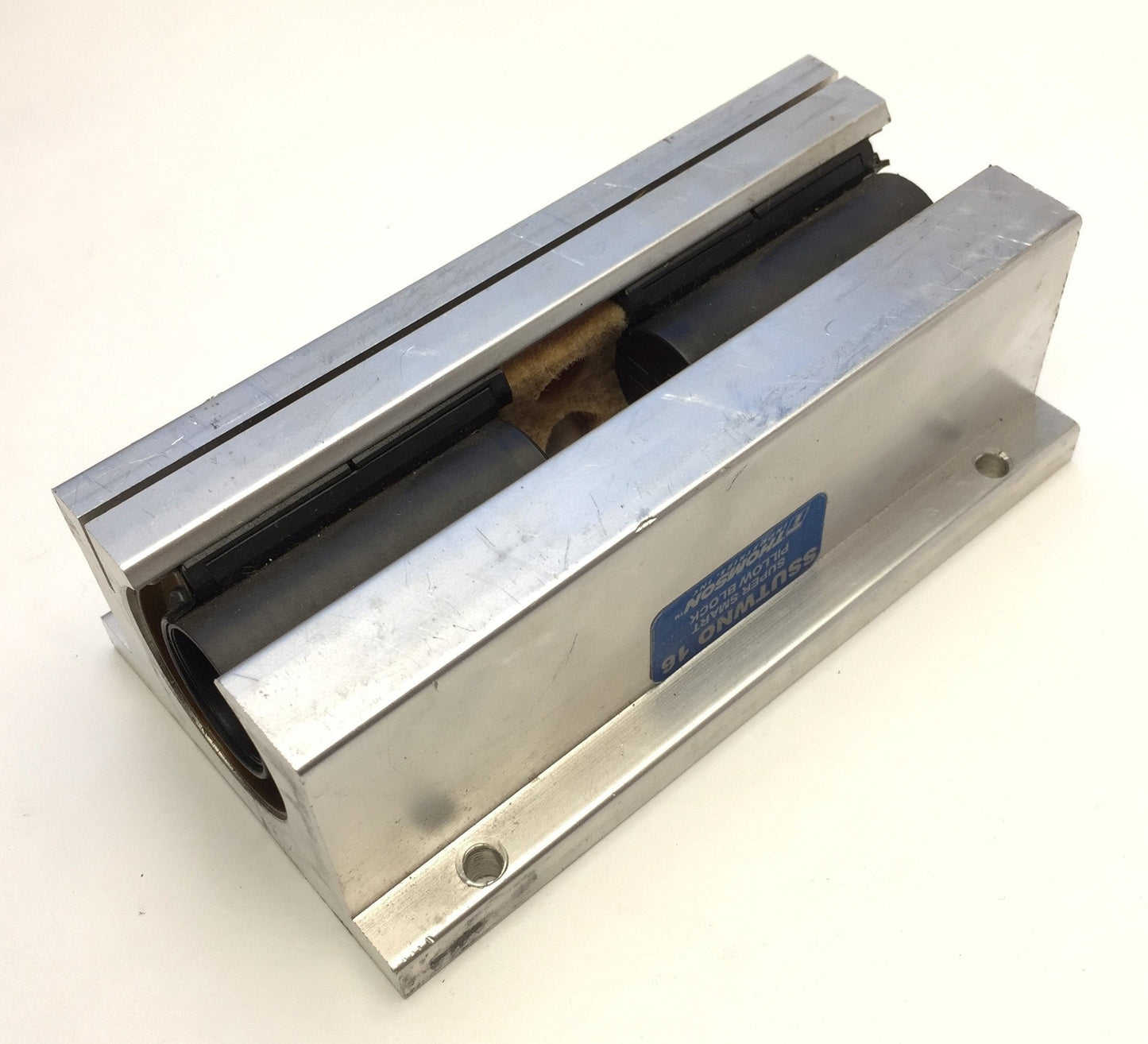 Used Thomson SSUTWNO16 Super Smart Twin Pillow Block Ball Bearing, Open, Shaft: 1.0"