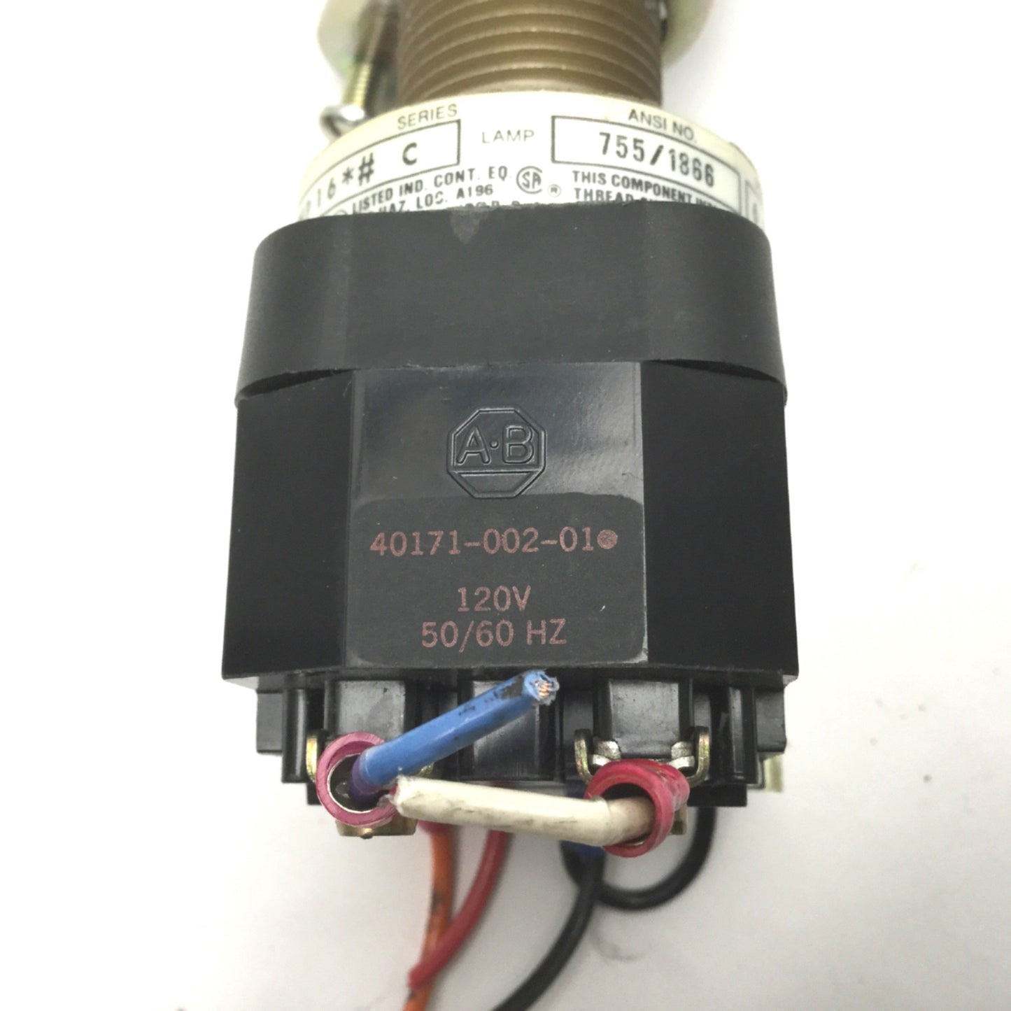Used Allen-Bradley 800H-FPXNP16 Hazardous Location Illuminated Push Button 120VAC