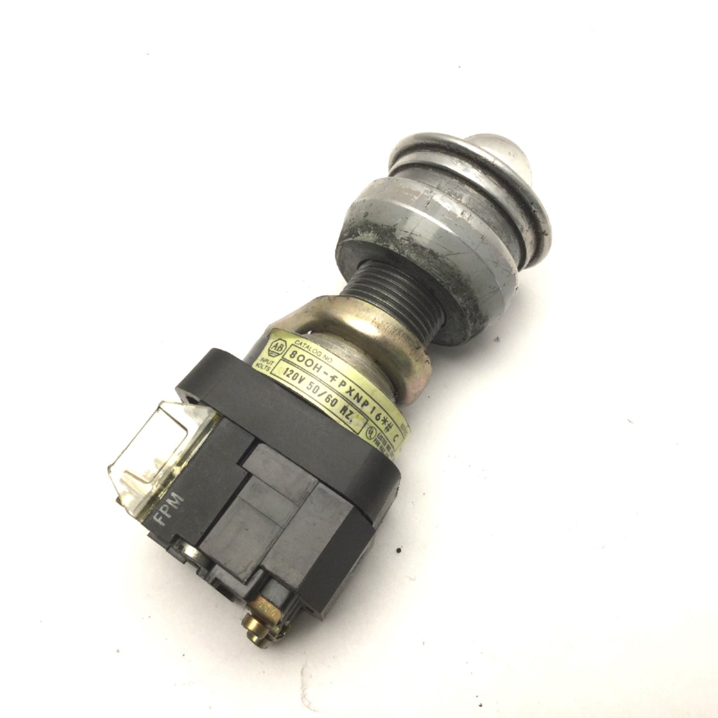 Used Allen-Bradley 800H-FPXNP16 Hazardous Location Illuminated Push Button 120VAC
