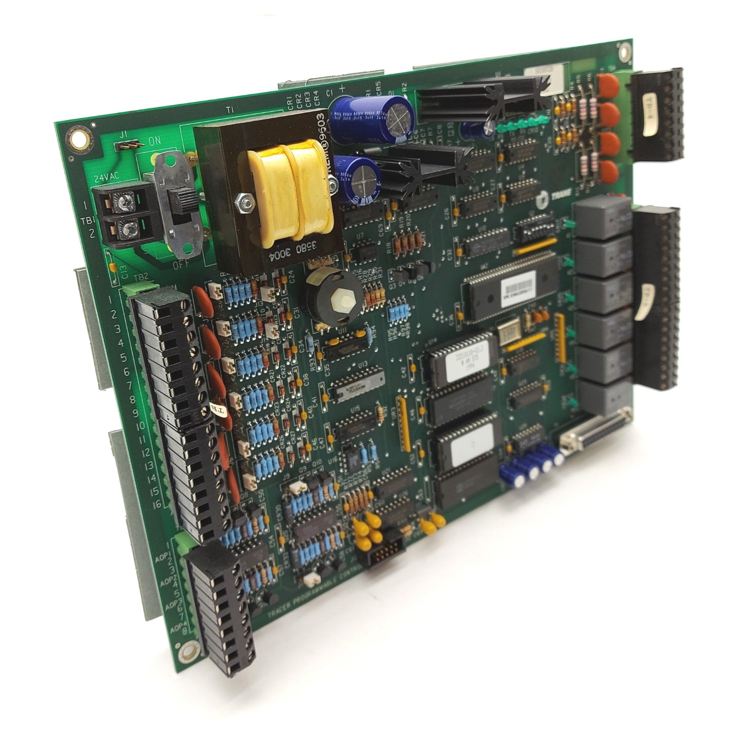Used Trane 50100720 Rev. 15 E96C Tracer Programmable Control Module/Board