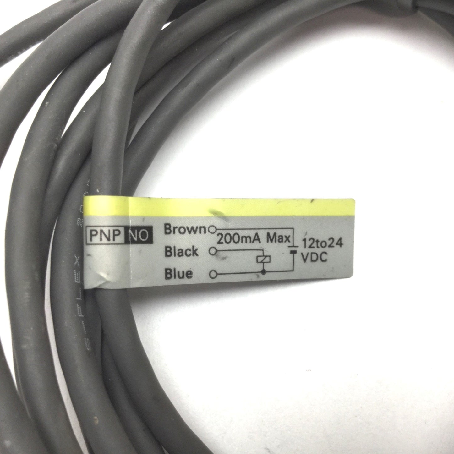 Used Omron E2F-X1R5F1 Inductive Proximity Sensor, Range: 1.5mm, Voltage: 12-24VDC