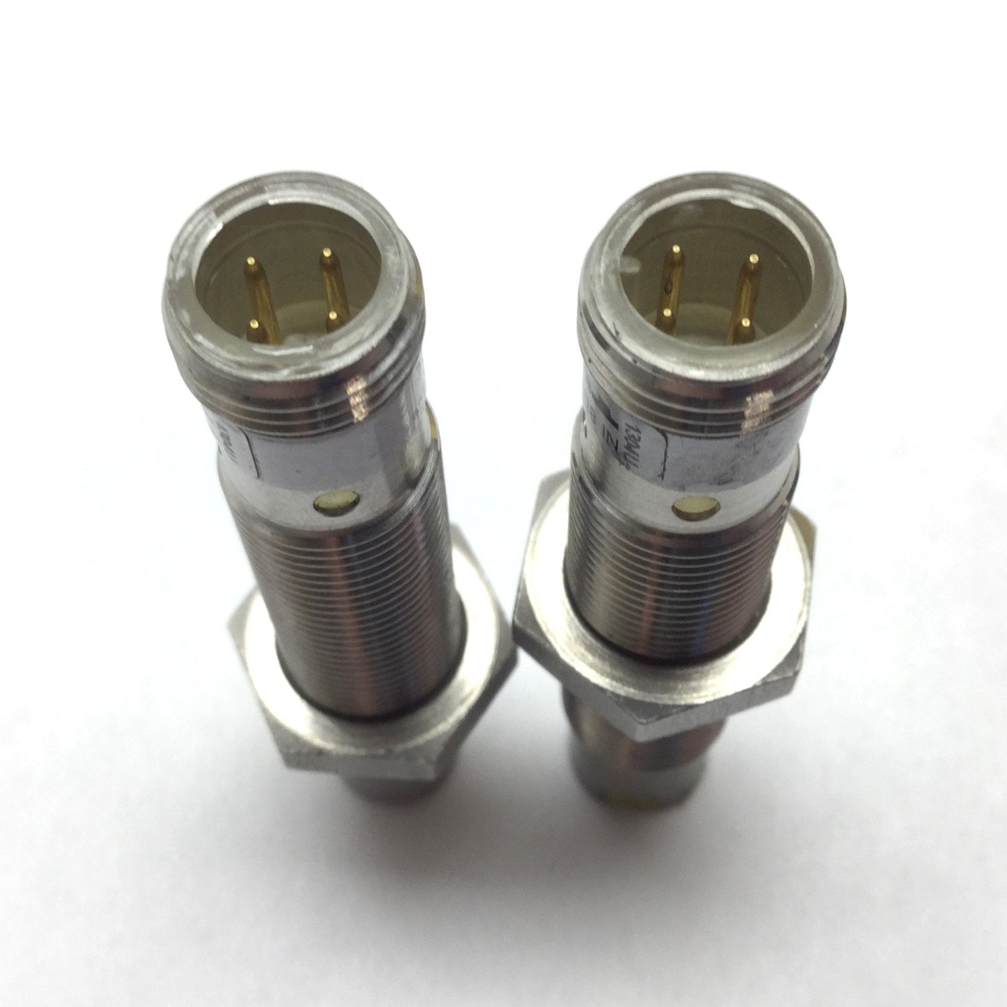 Used Lot of 2 Turck NI8U-EM12HE-AP6X2-H1141/S1589 Inductive Proximity Sensor *Damaged