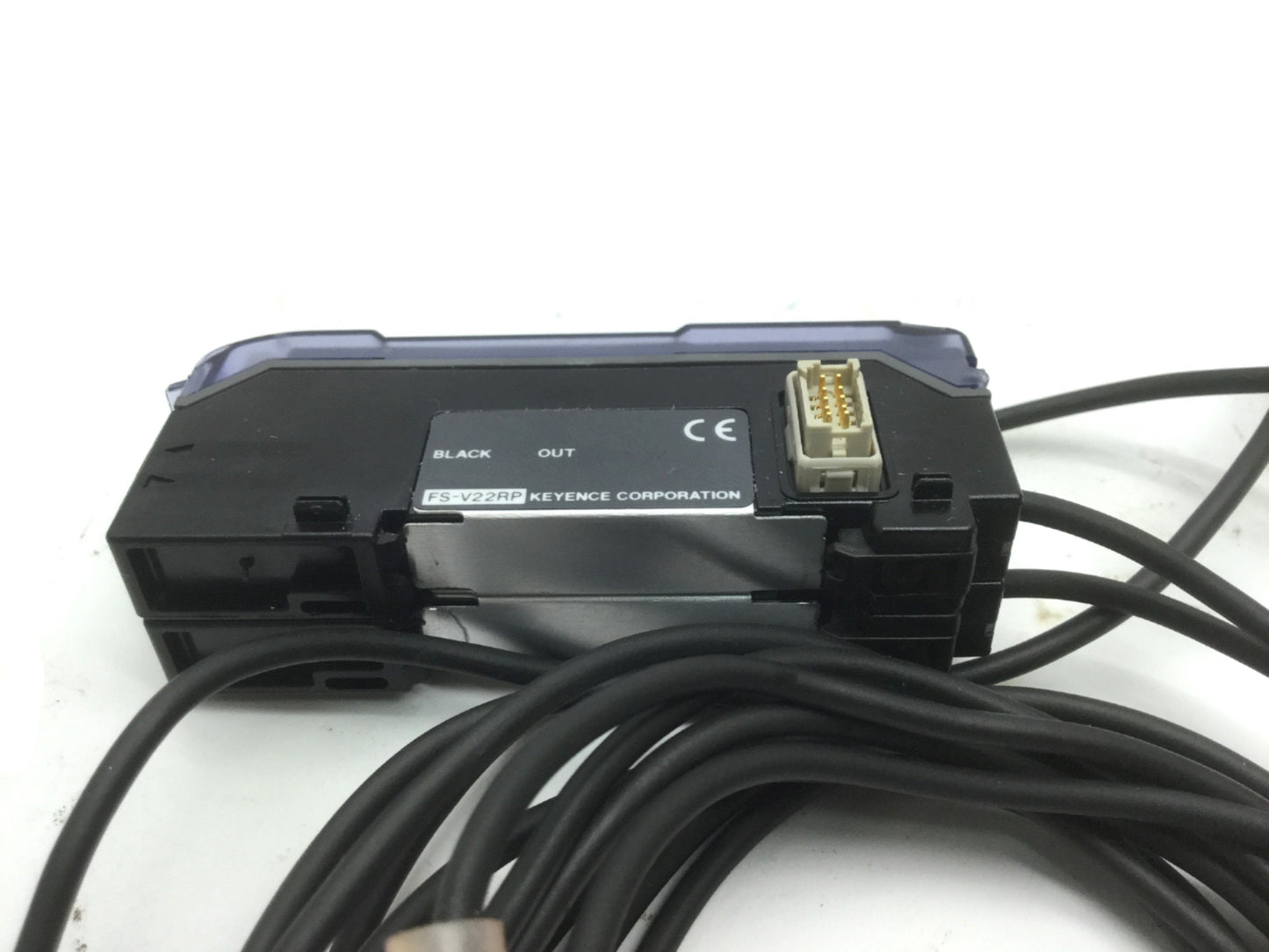 Used Lot of 2 Keyence Corporation FS-V22RP Fiber Amplifier