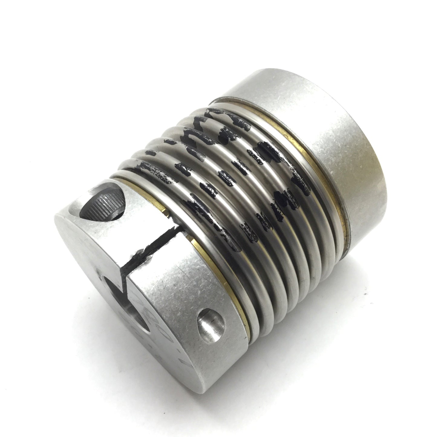 Used Flexible Shaft Coupling, ID: 1" to 25mm, Overall: 3.68" x 3.20" Diameter