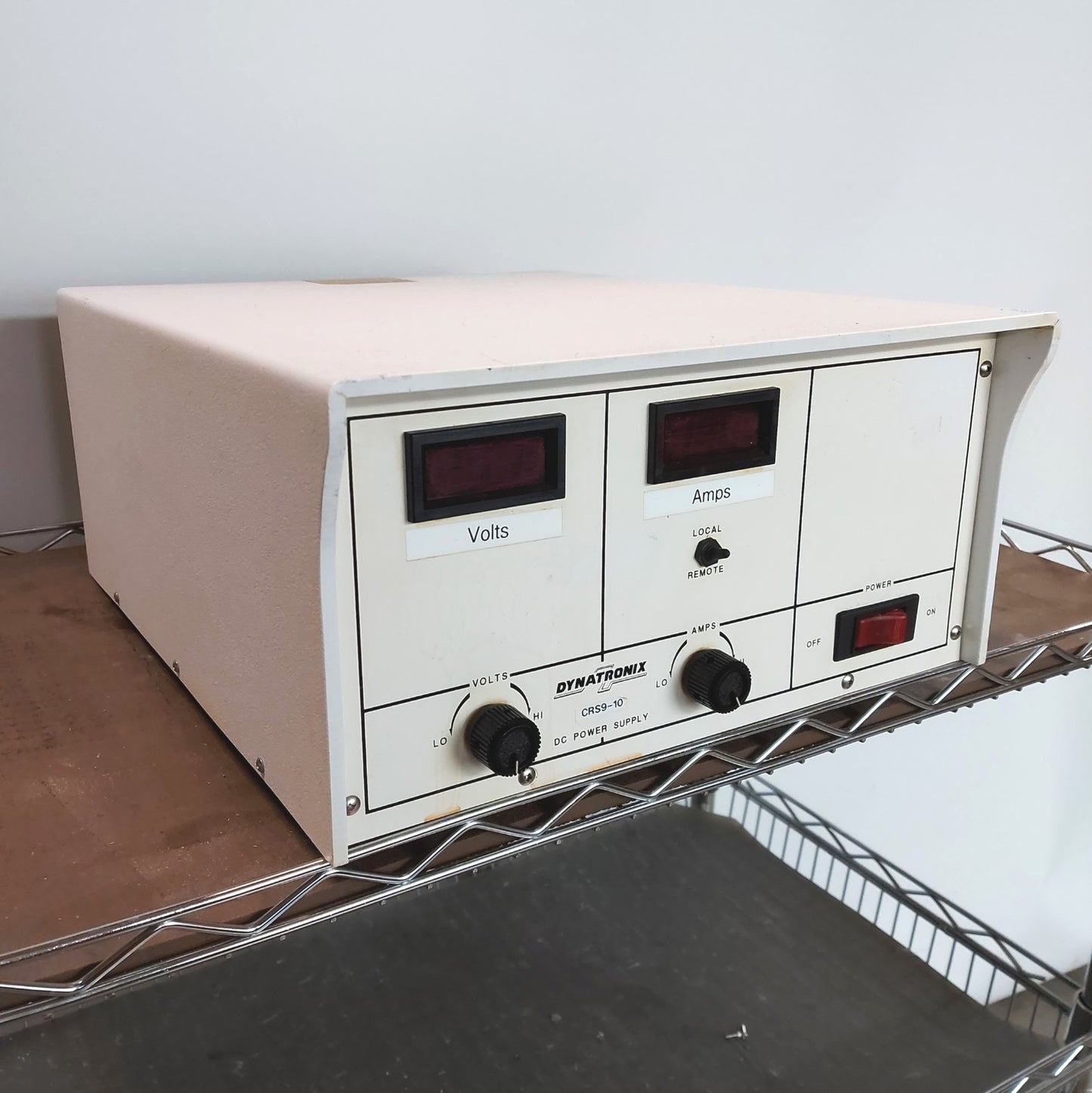 Used Dynatronix CRS9-10 DC Power Supply Output: 0-9V 0-10A Input: 1PH 208VAC 50/60Hz