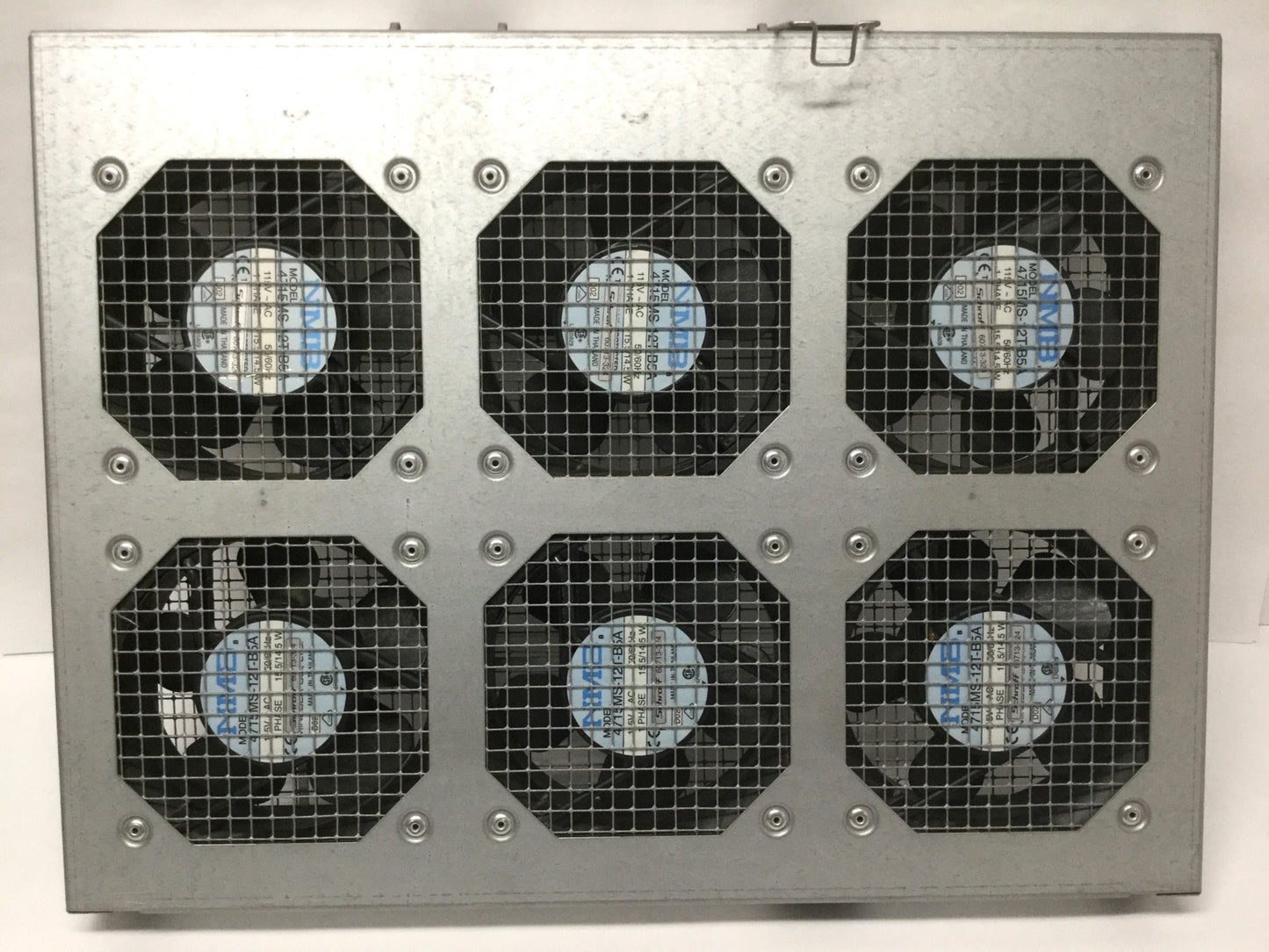Used Hoffman A19FT6 19" Server Rack-Mountable Cabinet Cooling Tray, 6-Fan, 115VAC