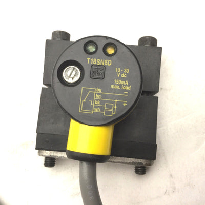 Used Banner T18SN6D Photoelectric Sensor, Range: 500mm, NPN, 10-30VDC