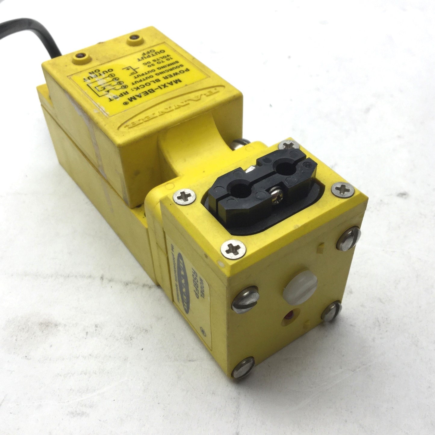 Used Banner RPBT MAXI-BEAM Power Block, Wiring Chamber & RSBFP Sensor Head 10-30VDC