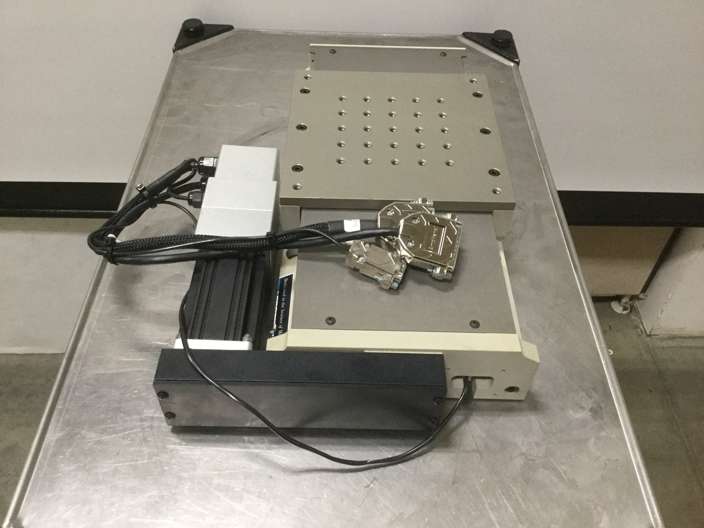 Used Aerotech ATS20015-M-40P Motorized Linear Stage 150mm Travel 4mm/rev BMS100
