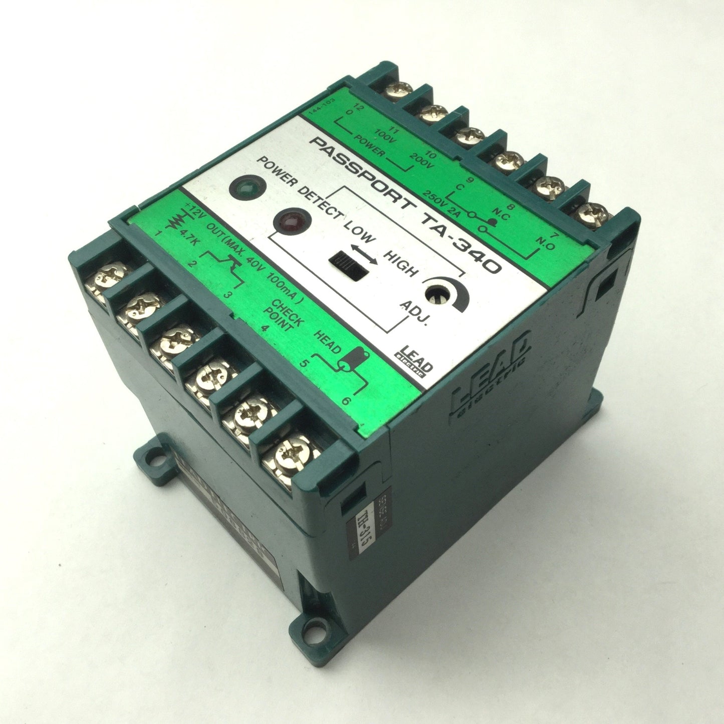 Used Lead Electronics Passport TA-340 Amplifier Unit, SPDT 250VAC, 2A Relay Contact