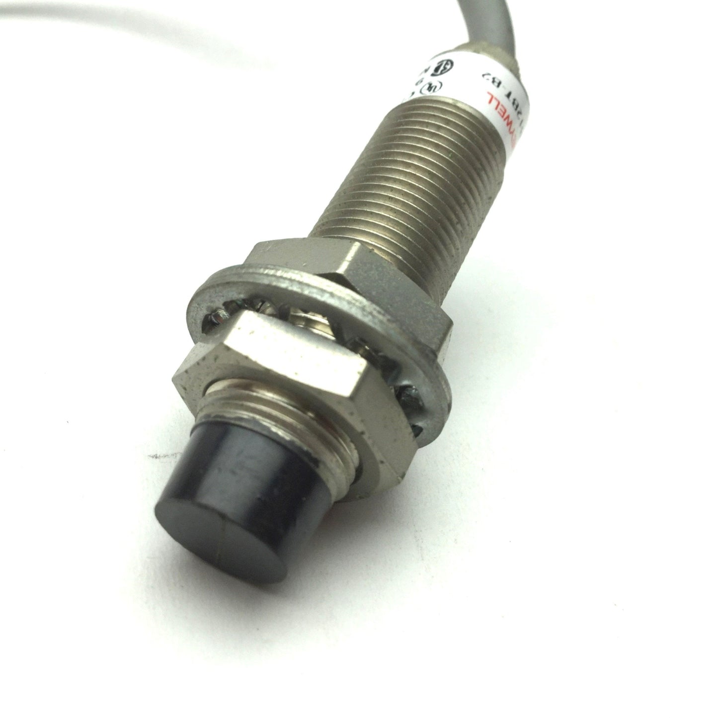 Used Honeywell 996AB12BT-B2 Inductive Proximity Sensor, 9-30VDC, 12mm Diameter, N.O.
