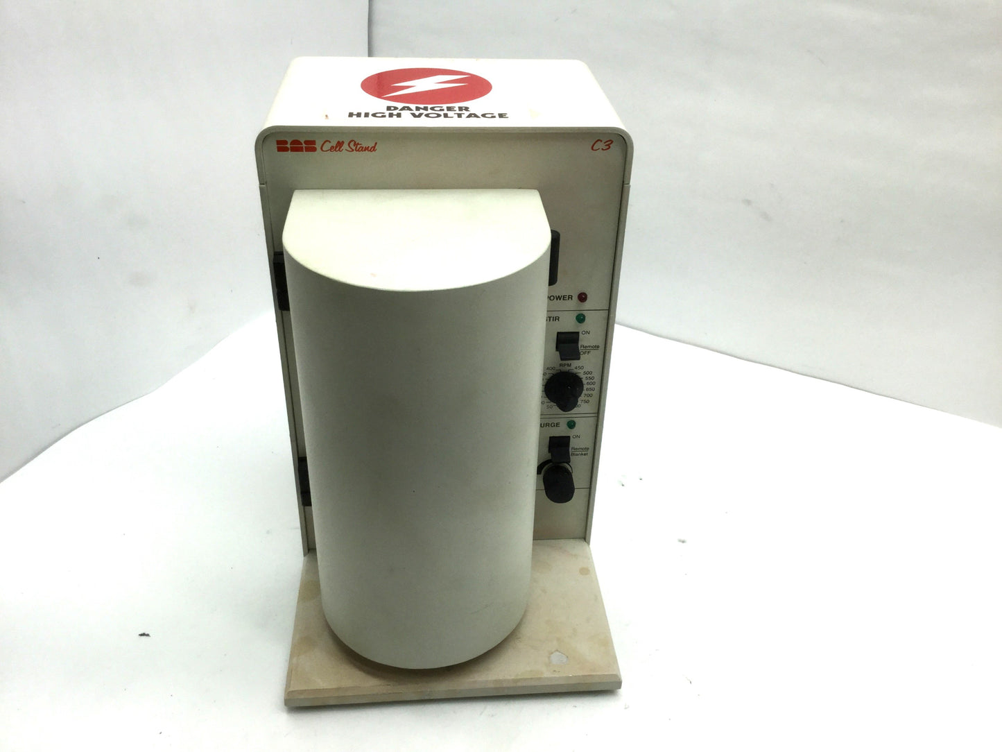 Used BASI Bioanalytical Systems C3 C-3 Cell Stand Faraday Cage Remote Stir and Purge
