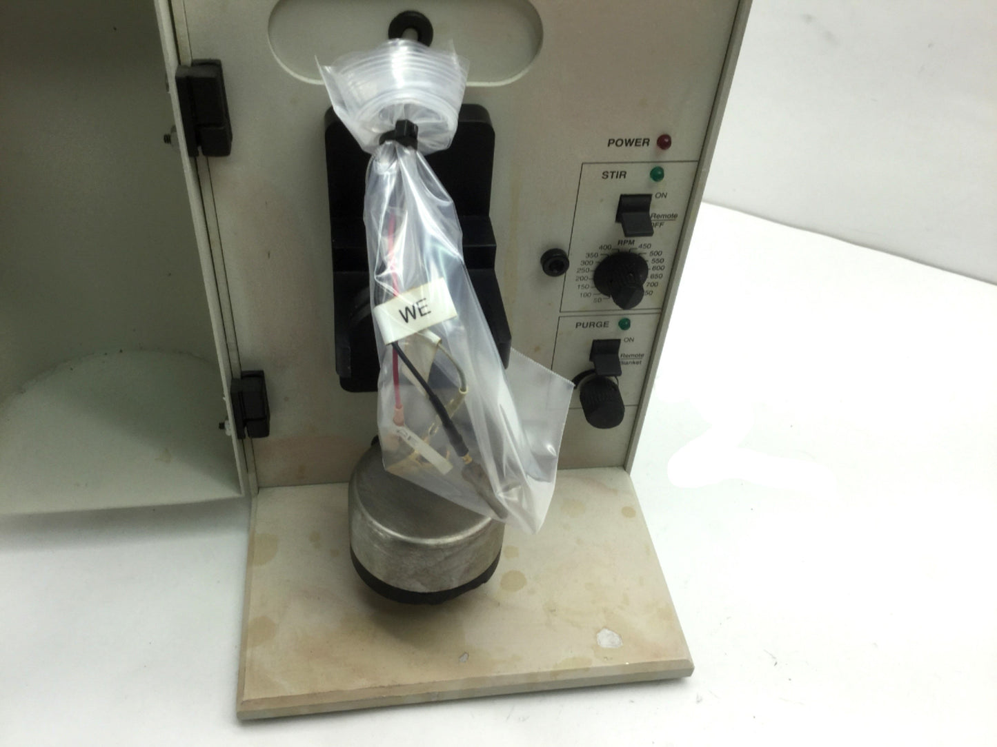 Used BASI Bioanalytical Systems C3 C-3 Cell Stand Faraday Cage Remote Stir and Purge