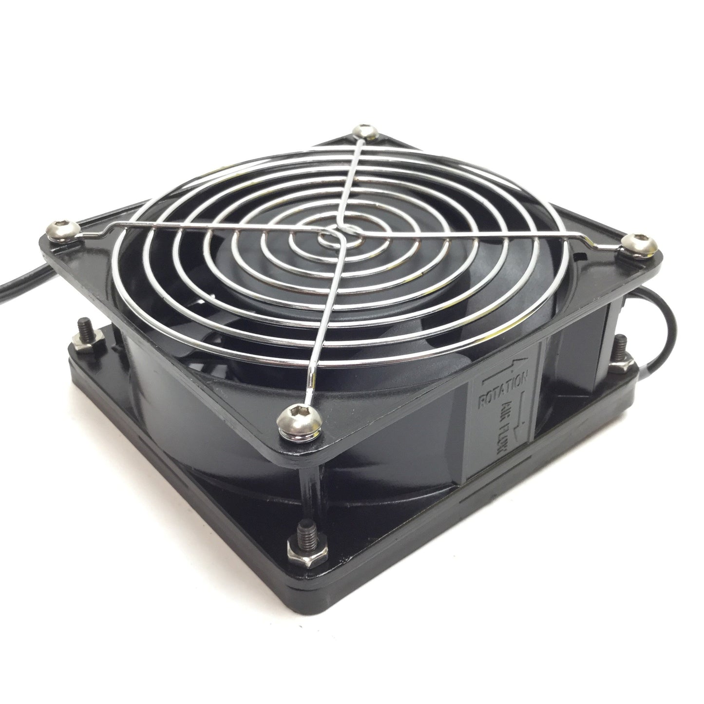 Used Dayton 4WT46 Axial Fan, Power: 115VAC 60Hz 0.24A 20W, Flow: 115 CFM, 3100RPM