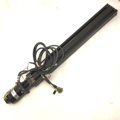 Used Pacific Scientific M22NSXA-JDN-SS-02 Stepper, NSK MCM05 Actuator, Travel: 470mm