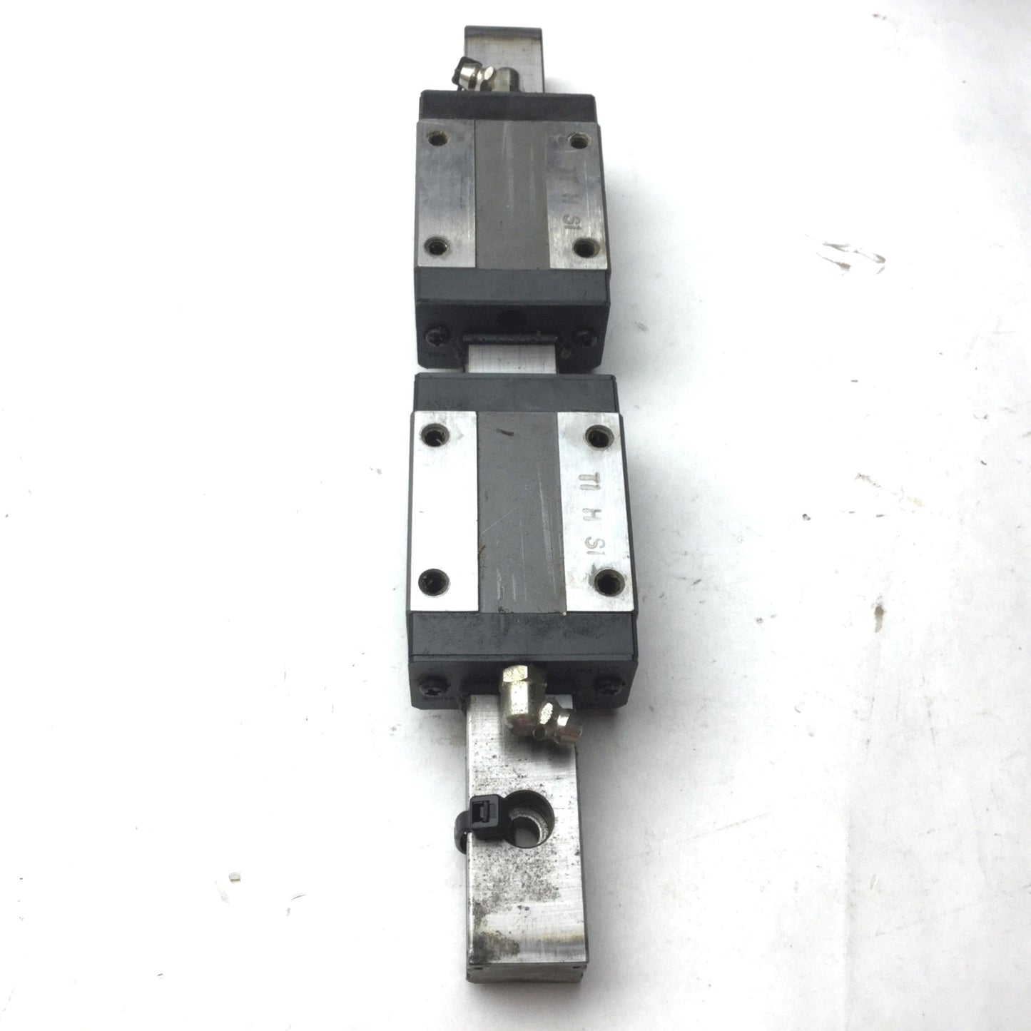 Used IKO LWES 20 Linear Ball Bearing Carriage Block Slides (2x) w/ 230mm Guide Rail