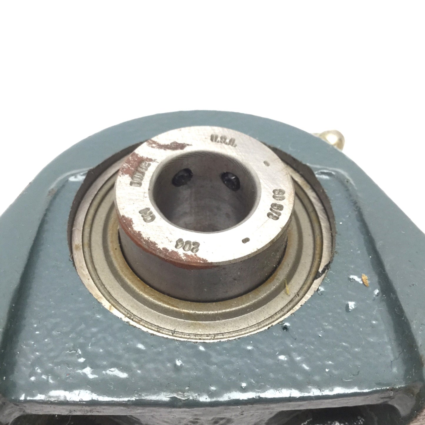 Used Dodge 124131 Ball Bearing Pillow Block, Two Bolt Base, ID: 5/8", Cast Iron