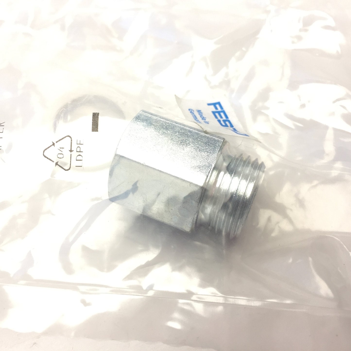 New Lot of 5 Festo AD-G1/2-1/2-NPT1 9398 Zinc Adapter G1/2 ISO Male x 1/2 NPT Female