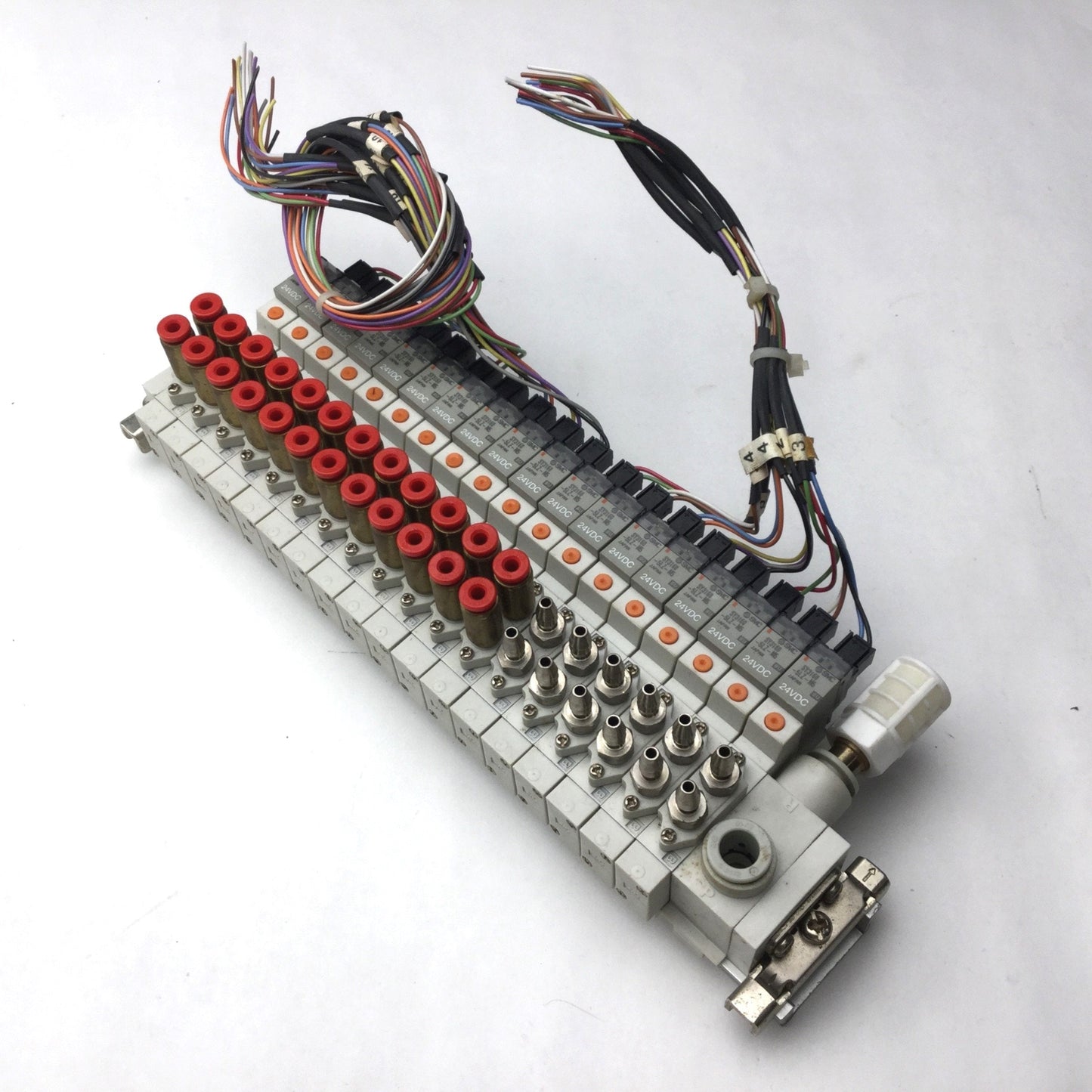 Used Bank of 18 SMC SY3160-5LZ-M5 Pneumatic Solenoid Valve 24VDC, 2-Position, 5 Port