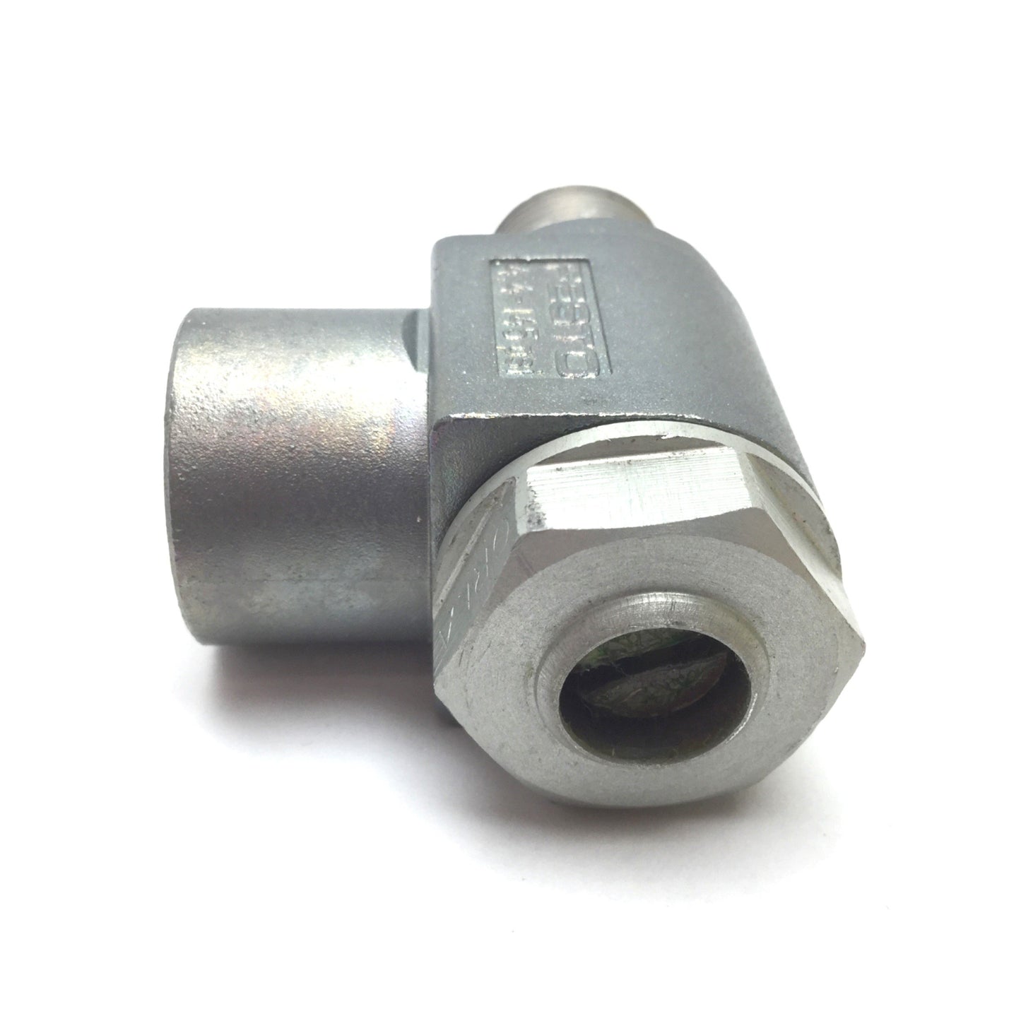 Used Festo 151555 GRLA-3/8-NPT-B Flow Control Valve, 3/8" NPT Male Female, 4.5-145psi