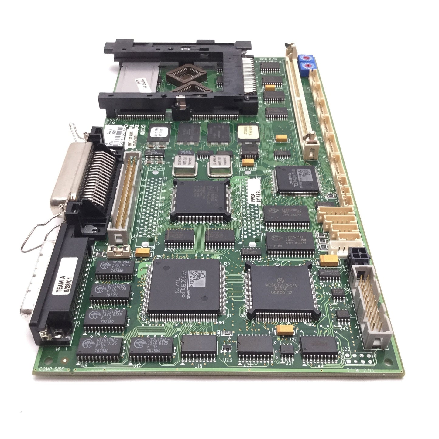 Used Zebra 47007 Rev 2 Main Logic Circuit Board, For 110xiIII Series Printers
