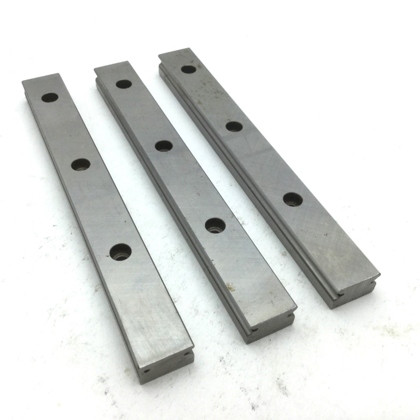 Used Lot of 3 NSK LU15 Linear Bearing Rails Length: 130mm