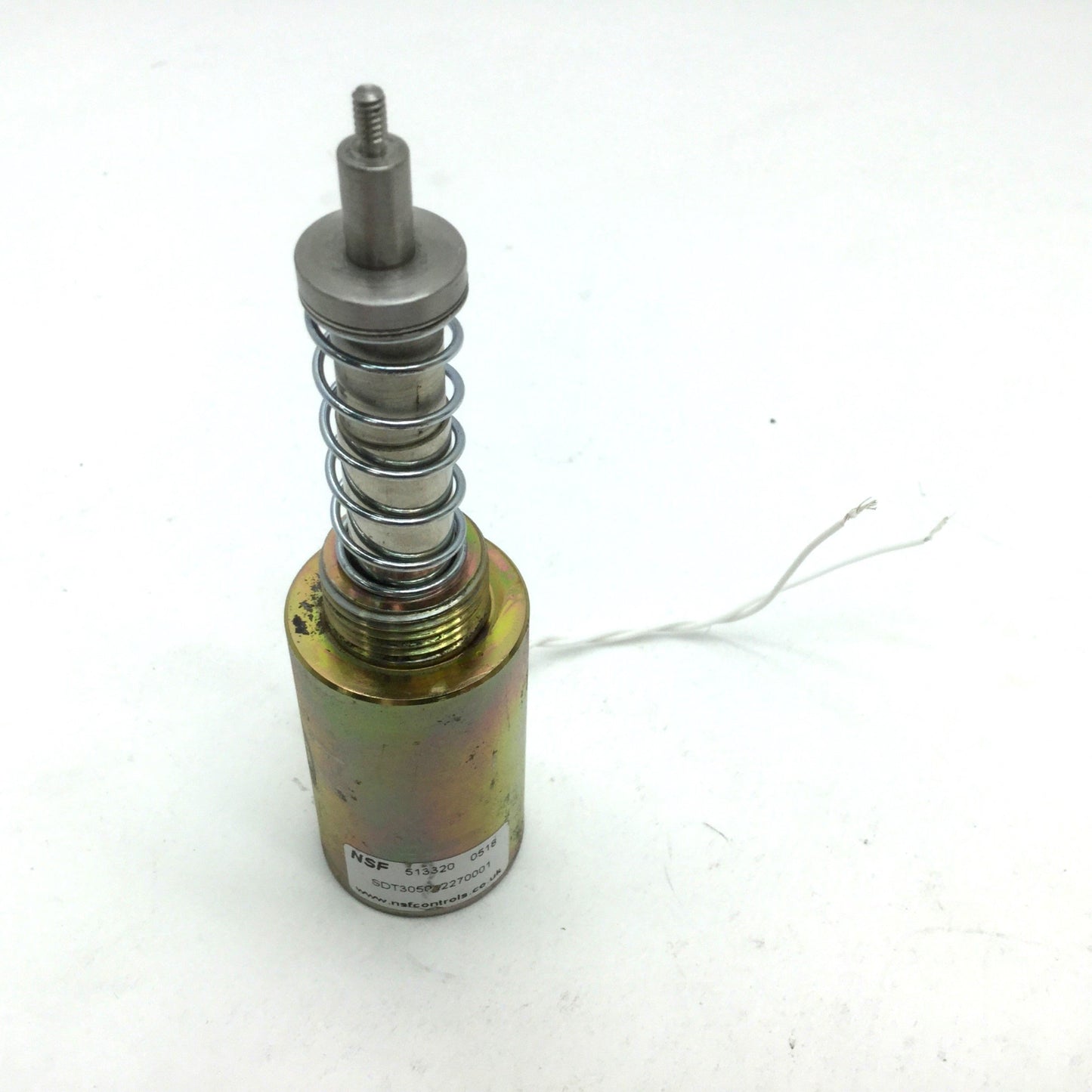 Used NSF SDT3050L227001 Pull Solenoid F: 56.6N, Stroke: 25mm, Nominal Voltage: 24VDC